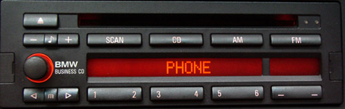 CD43 radio displays "Phone"